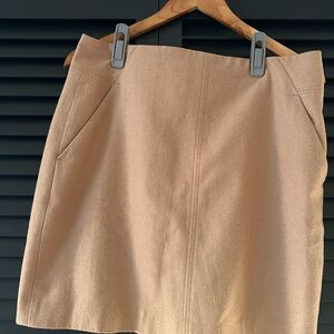 LOFT Tan Pencil Skirt